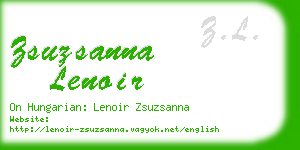 zsuzsanna lenoir business card